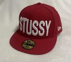 貴重 未使用 STUSSY New era 帽子 キャップ 限定コラボ REDのサムネイル