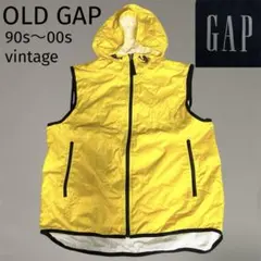 OLD GAP オールドギャップ ナイロン ベストドローコード フード