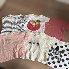 90 女の子　子供服　保育園着　夏服　Tシャツ　半袖　まとめ売り