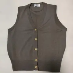 ■美品■Munsingwear ブラウン ノースリーブウールベスト