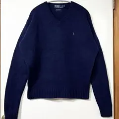 Polo by Ralph Lauren ネイビー Vネックセーター M