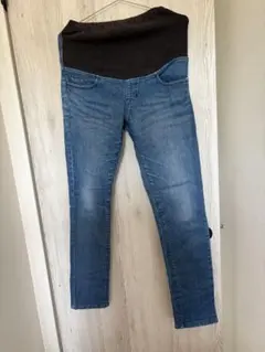 マタニティ デニムパンツ Mサイズ 調整ゴム付き