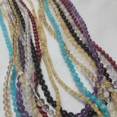 天然石 ビーズ まとめ売り 15連セット - メルカリ