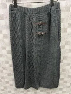 ★美品★ LEPSIM LOWRYS FARM ケーブルニットミディスカート　M