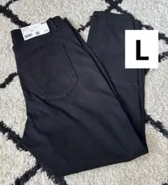 新品　ユニクロ　ウルトラストレッチクロップドレギンスパンツ　黒　L