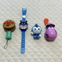アンパンマン おもちゃ まとめ売り 4点セット バイキンマン コキンちゃん