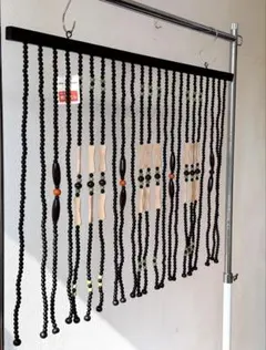 ミッドセンチュリー　ビーズのれん　玉のれん　ビーズカーテン　昭和レトロ