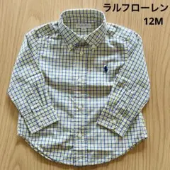 Ralph Lauren チェック12M 80cm ラルフローレン　長袖シャツ