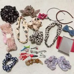 ヘアアクセサリー まとめ売り シュシュ カチューシャ ヘアピン ゴム