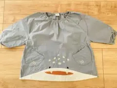 サメの顔プリント 幼稚園用スモック　100cm