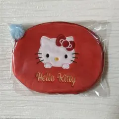 サンリオ キャラクターズ オーバルポーチ 赤 キティちゃん
