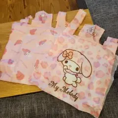 マイメロディサンリオエコバッグガチャガチャレオパードギャルにっこり夢屋2点のサムネイル