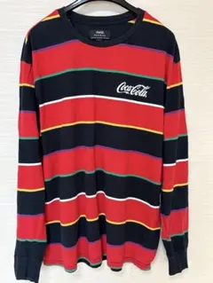 PACSUN Coca-Cola マルチボーダー 長袖Ｔシャツ　コカコーラ