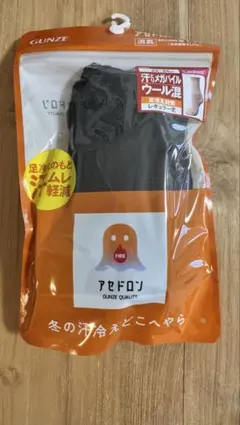 ファイヤーアセドロン　クルー丈　ソックス　ブラック