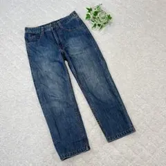 クッチア【S】美品⭐️デニム ストレート寄り フルレングス カジュアル シンプル