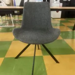 383 モダン ダークグレー 回転式ダイニングチェア