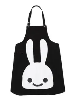 CUNE　キューン　ウサギポケットエプロン　黒　新品未使用タグ付き