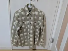 90'リーバイス　Levis　ALASKAカーキとホワイトのチェック柄ネルシャツのサムネイル