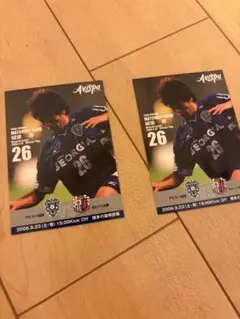 2006年 アビスパ福岡 マッチデーカード 城後寿 ルーキー