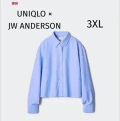 ユニクロ JW ANDERSON オックスフォードシャツ ブルー 3XL 美品