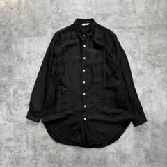 BED J.W. FORD ノーカラー リボン シャツ ブラック BED J.W. FORD ノーカラー リボン シャツ ブラック 2025年最新