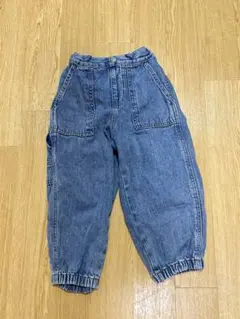 GUデニムブルー カジュアルパンツ ウエストゴム
