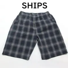 MY3646▲SHIPS▲シップス ハーフパンツ チェック柄 Mサイズのサムネイル