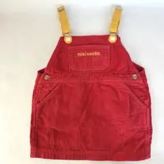 ミキハウス 日本製 レトロ コーデュロイスカート 100