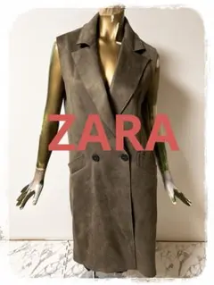 お値下げ♪ZARA バーズアイベスト　XS お値下げ中 ZARA バーズアイベストジレ xs ツイード 黒 - メルカリ