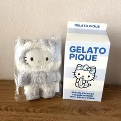 【サンリオハウス】ジェラピケ コラボ　ハローキティ　ぬいぐるみチャーム　ブルー