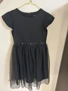 COMME CA ISM 黒 半袖 ワンピース ピアノ 演奏会