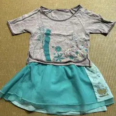 【キッズ】エルサ プリントTシャツ&スカートセット /110のサムネイル