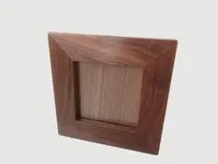 北海道手作り小物　ウォールナット材　ミニ額A　フォトフレーム