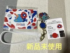 万博限定　ミャクミャク　イコちゃん　合皮パスケース　EXPO2025