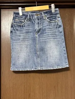 デニムスカート ミニスカート　　台形スカート