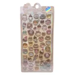 残りわずか　最短当日発送　3Dシール　立体シール　ぷっくり　ハムスター　デザート