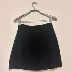 スリット入り ミニスカート ブラック Aライン タイトスカート