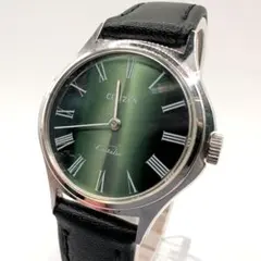 稼働品CITIZEN Castalia レディース ベルト交換済 グリーン文字盤のサムネイル
