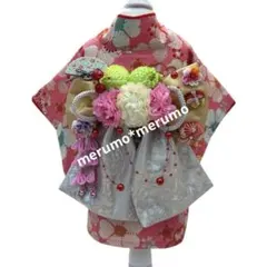 犬服 ハンドメイド着物 xxsサイズ 桜柄 ピンク