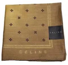 CELINE 新品 ゴールドグラデーションカラー マカダム柄ハンカチ レア希少