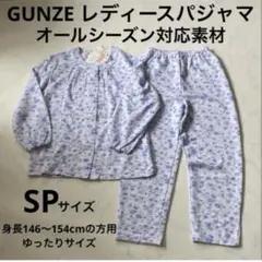 新品 未使用 グンゼ レディース パジャマ S ゆったり キルティング 秋 青