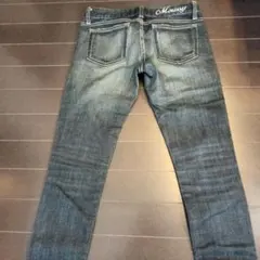 Moussy ダークブルー スキニージーンズ