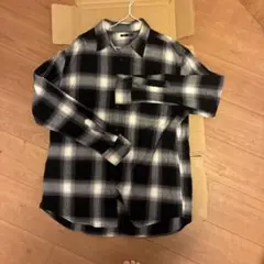 GU XL チェック柄ネルシャツ