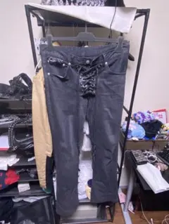 Y2K 古着 if six was nine 鹿革×ベロア編み上げサルエルパンツ 2025年最新】if six was nine パンツの人気アイテム - メルカリ