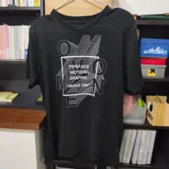 グラフィック プリント Tシャツ ブラック