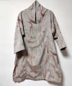 着物リメイク　グレーワンピース②