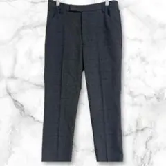 エージーバイアクアガール　チェック柄　スリムフィットパンツ　スラックス　M