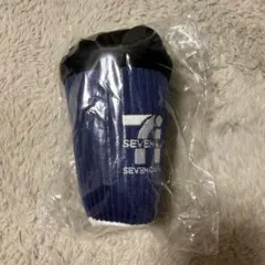 セブンイレブンハッピーくじ B賞 セブンカフェぬいぐるみチャームネイビー