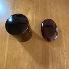 漆塗　茶筒　小物入れのサムネイル