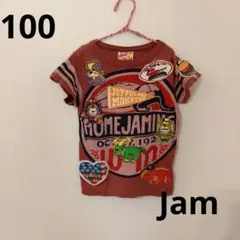 Jam ジャム ワッペンTシャツ 100